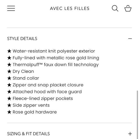 🆕 Brand New - Avec Les Filles Thermalpuff Longline Cloud Duvet Puffer Coat - Picture 8 of 11